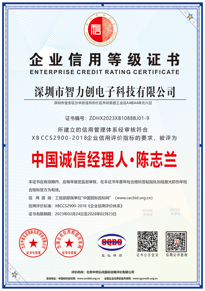 AAA级中国诚信经理人